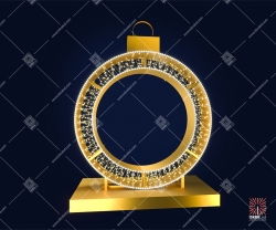 Светодиодная 3D-фигура Шар кольцо классик про"