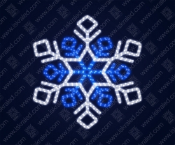 Светодиодная 2D-фигура Снежинка кристаллы"